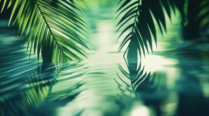 Serene Tropical Palm Forest