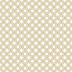 Geometric Seamless Pattern in Gold