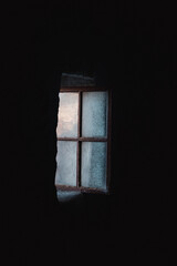 window in the dark
