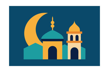 vector illustration of mosque