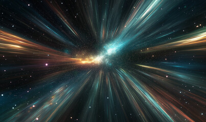 Obraz premium A Massive Meteor Streaks Across the Open Universe, Creating a Stunning Celestial Phenomenon