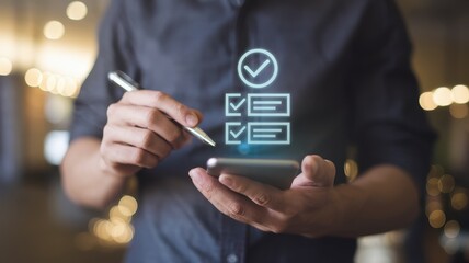 Checklist App, Digital Task Management on Smartphone