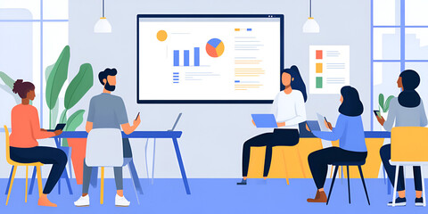 business meeting in office