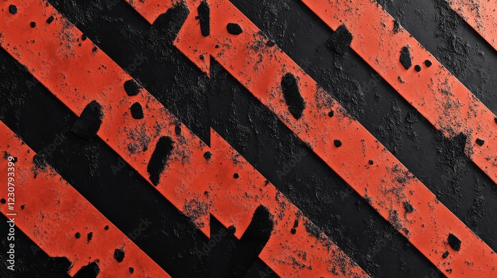 Wall mural The abstract black background is accentuated with dynamic red stripes, offering a modern and vibrant look