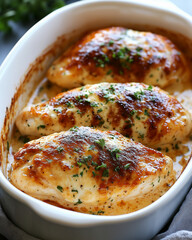 Cheesy Ranch Chicken with Creamy Sauce