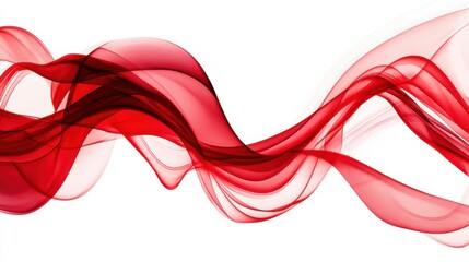 Flowing Ethereal Abstract Waves of Colorful Translucent Digital Art Patterns Undulating in Captivating Motion