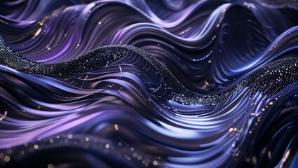 abstract fractal background with waves