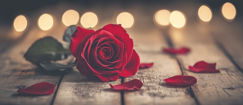 Send a warm and affectionate Valentine's Day note on a card featuring a picturesque, romantic photograph.