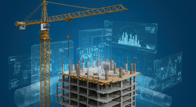 Virtual reality construction planning with architectural simulation