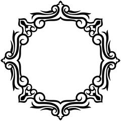 Elegant Premium Luxury Ornamental Design, Perfectly Balanced Symmetry, Editable Vector Illustration in Flat Style, Isolated on White for Graphic Design, cutting and Print Needs	