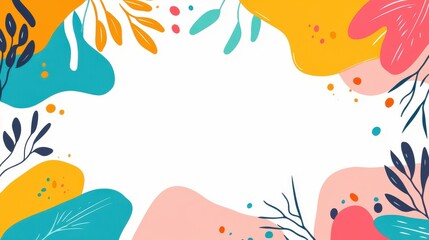 Vibrant abstract horizontal background with space for text. Perfect for summerthemed posters or graphic designs.