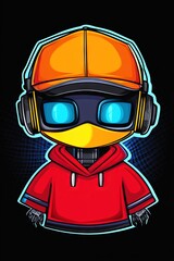 illustration robot rapper