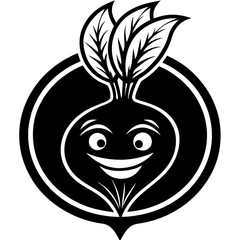 Beetroot Vegetable Vector Illustration | Cartoon, Clipart & Line Art Design on White Background, Beetroot vegetable vector illustration in cartoon, clipart & line art styles, isolated on white.