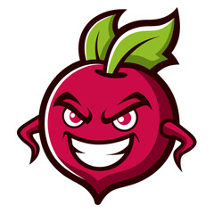 Beetroot Vegetable Vector Illustration | Cartoon, Clipart & Line Art Design on White Background, Beetroot vegetable vector illustration in cartoon, clipart & line art styles, isolated on white.