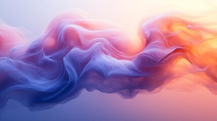 Fototapeta premium Soft flowing mist in elegant pastel shades. Generative AI