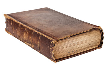 Classic Literature Hardcover Book Isolated on Transparent White Background for Design and Editorial Use