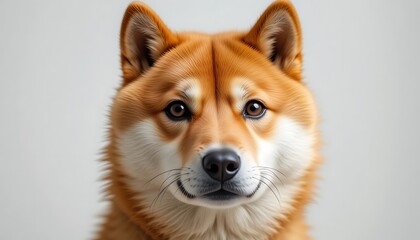 Shiba Inu Portrait: A Detailed and Expressive Canine Study