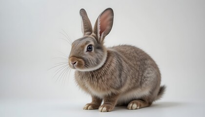 Adorable Brown Rabbit: A Gentle, Studio Portrait