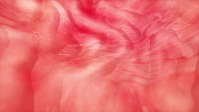 Cancer cell growth uncontrollably over tissue 3d animation. Tumor growing and spreading over healthy tissue causing inflammation and metastasis