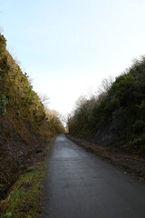 a walk on the granite way in Devon, a cycle route that was once a railway traveling though Dartmoor near Meldon