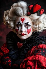 portrait photo of queen of hearts -