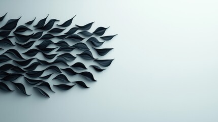 Abstract Black and Grey Shapes: A minimalist composition of black and grey shapes in a geometric pattern against a neutral background creates a captivating abstract design.