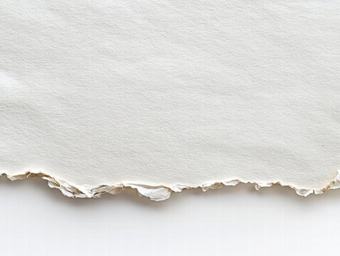 Torn Paper Texture - White Background