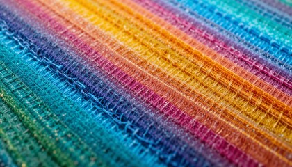 Vibrant Fabric Texture with Sharp Weave and Thread Details