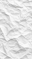 Fototapeta premium White Crumpled Paper Texture: A High-Resolution Background Image for Design Projects