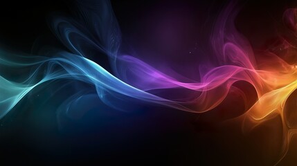 Colorful abstract wave patterns create visual harmony and movement