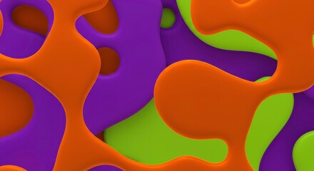 Colorful abstract shapes: A vibrant and dynamic display of multi-colored organic shapes, forming a fluid and modern composition.
