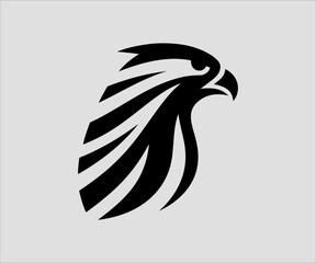 Obraz premium Eagle head logo design vector template. Eagle head logo design.