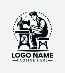 Professional Tailor Logo Design, Skilled Seamstress Logo, Custom Tailor Logo, Fashion Designer Logo, Vintage Tailor Logo