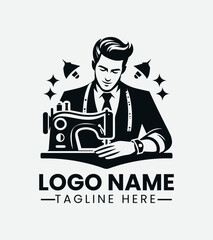 Professional Tailor Logo Design, Skilled Seamstress Logo, Custom Tailor Logo, Fashion Designer Logo, Vintage Tailor Logo