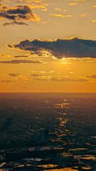 Sunset Over the Cityscape