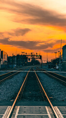 Sunset Over the Tracks