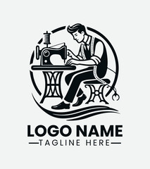 Professional Tailor Logo Design, Skilled Seamstress Logo, Custom Tailor Logo, Fashion Designer Logo, Vintage Tailor Logo