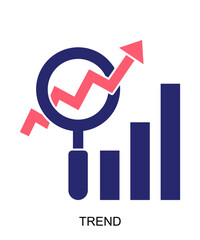 Product presentation icon filled with two colors