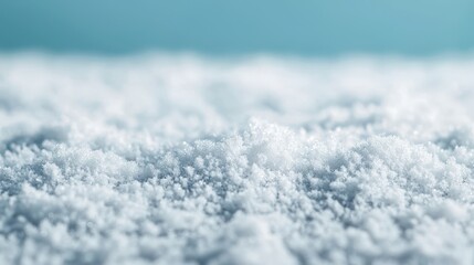 Obraz premium Close-Up View of Soft Snowflakes on a Winter Ground Surface