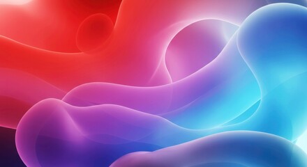 Obraz premium Abstract Fluid Colors: A mesmerizing display of vibrant, flowing colors in a surreal composition, creating a sense of depth and movement with smooth transitions and a captivating visual experience.