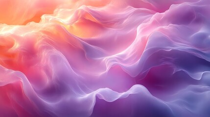 Obraz premium Abstract soft pastel gradient with smooth flowing textures. Generative AI