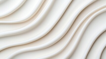 Obraz premium Elegant and Smooth White Waves on Soft Background Texture