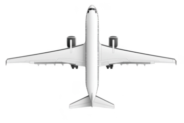 White Airplane Soars through Dark Sky, Passenger Jet Takes Flight, Aerial View Aircraft, Aviation Journey Concept.