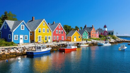 Coastal Village Charm Colorful Jelly Bean Houses in Newfoundlands Hidden Gem Tourism Destination
