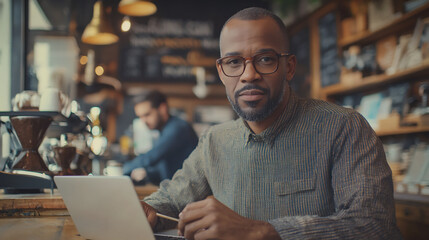 Fototapeta premium diverse group of professionals planning marketing strategies in a coffee