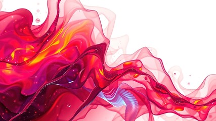 Obraz premium Dynamic Colorful Abstract Landscape