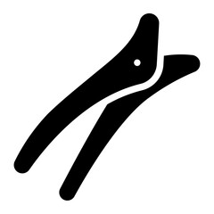 hair clip glyph icon