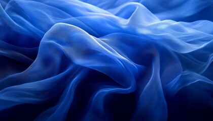 Fototapeta premium Abstract blue fabric texture.