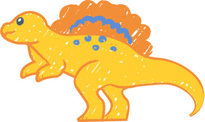 Dinosaur Crayon Kids Scribble