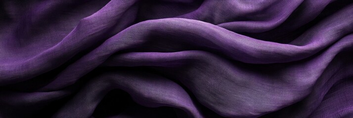 Obraz premium Elegant Draped Purple Silk Fabric Texture